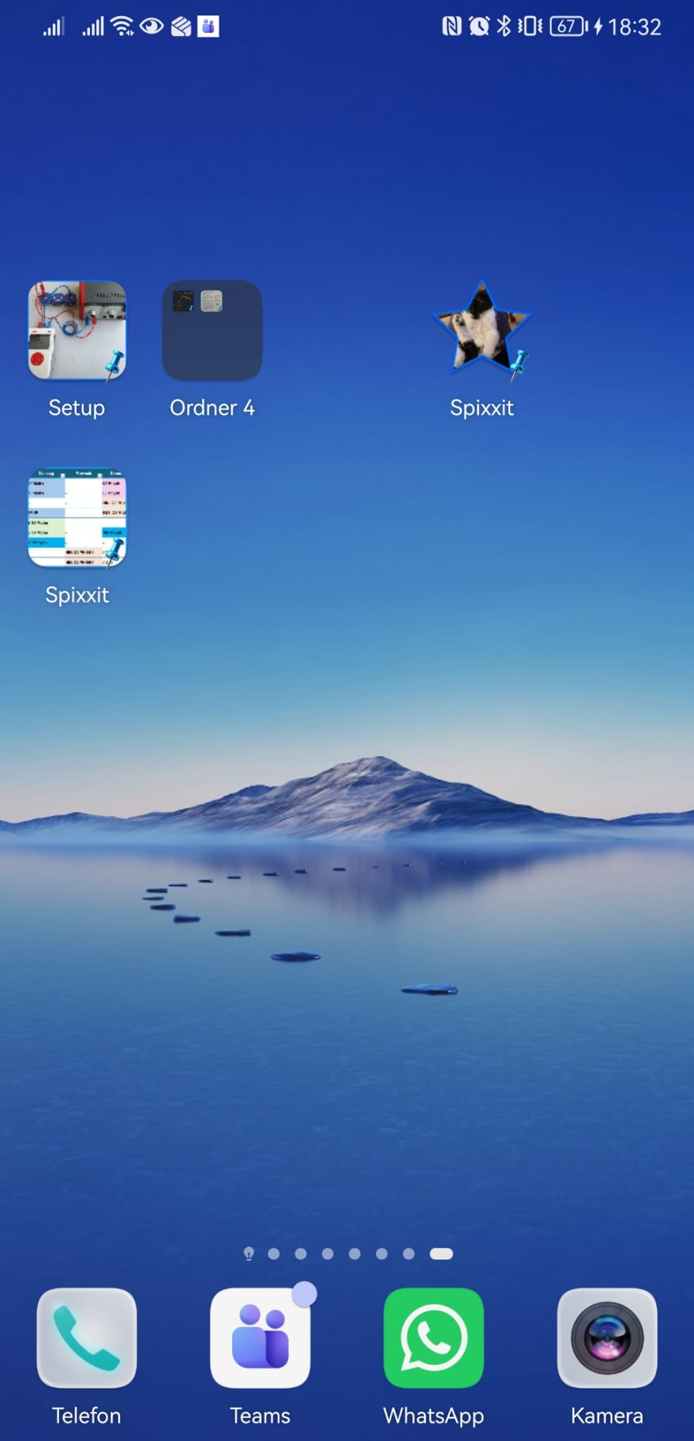 Android-Startbildschirm mit Bildverknüpfungen von Spixxit